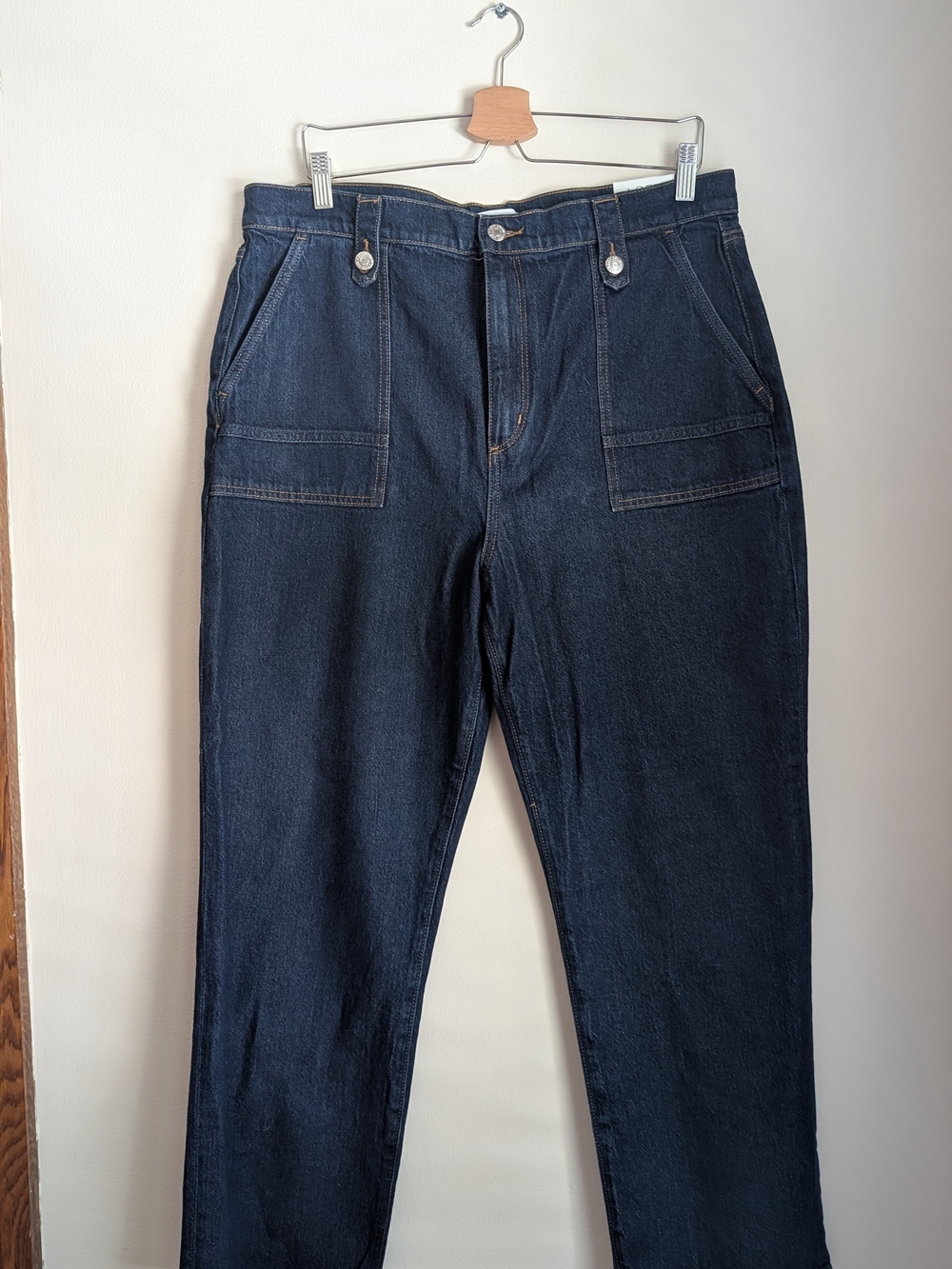 LOFT Dark Indigo Straight Leg Jeans